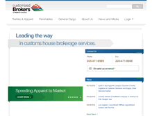 Tablet Screenshot of customizedbrokers.net